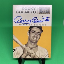 2014 Panini Golden Age Historic Signatures Rocky Colavito #COL  On Card Auto