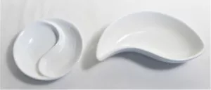 Roy Lacewood Porcelain Mini-Dip Saucers 2 Pieces - Picture 1 of 5