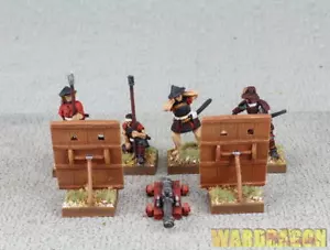 Samurai WDS painted SAM48 European Saker on naval carrage with Japanese crew d59 - Picture 1 of 10
