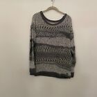 Abercrombie and Fitch Loose Knit Grey Wool Blend Oversized Sweater - Large