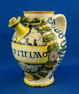 Italian spice jar pharmacy vase ceramic majolica 1700 XVIII Rome or Deruta - Picture 1 of 24