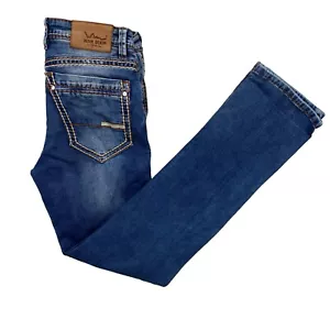 WAM Denim Jeans Womens Size W33 L33 Blue Vintage 90's Slim Fit button Fly Cotton - Bild 1 von 15