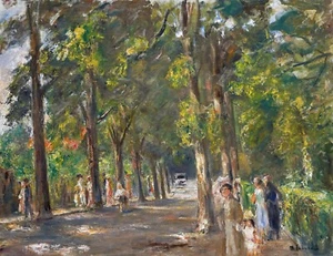 Grosse Seestrasse in Wannsee Painting by Max Liebermann Reproduction - Picture 1 of 3