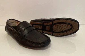 NEW FRYE West Penny Loafer Men's 10 Black Leather Lined Moccasin Driver MSRP$238 - Picture 1 of 11