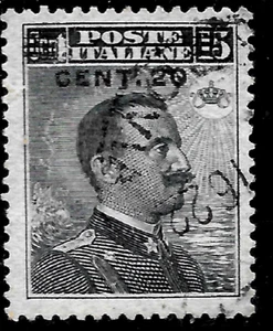 1916🔥ITALIEN SC#129🔥König Viktor Emmanuel III. GEBRAUCHT 🔥 - Bild 1 von 1