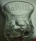 antiker Glas Becher Mathilde Holler