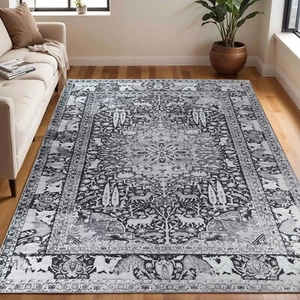 Copley Bohemian Oriental Medallion Wildlife Large Indoor Area Rugs Or Runner - Picture 1 of 26