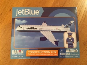 JETBLUE PLANE PLAY CONSTRUCTION TOY (Fits LEGO) 55 Piece BEST LOCK GIFT +PILOT - Picture 1 of 3
