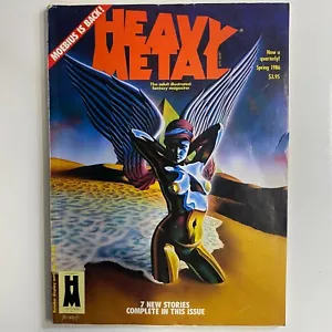 Rivista fumetti heavy metal trimestrale primavera 1986 copertina Rocarlos Moebius è tornato - Foto 1 di 4
