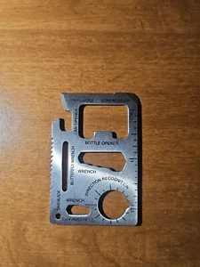 11 in 1  Multi Pocket Tool Hunting Survival Camping Military Credit Card Knife - Picture 1 of 2