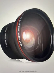 55MM 0.43x Professional HD Wide Angle Lens w Macro Portion for Nikon, Sony Alpha - Picture 1 of 9