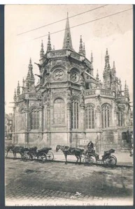 L LEVY ANIMATED FRENCH POSTCARD 1908 CAEN L'EGLISES SAINT-PIERRE - Picture 1 of 2