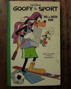 Walt Disney Mix & Match Hardcover Book Goofy The Sport 1979 - Picture 1 of 6