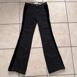 Stella McCartney flare jeans dark wash wide bell bottom denim Side Velvet Sz 29 - Picture 1 of 10
