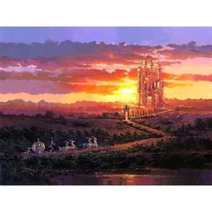 Disney Fine Art - Castle At Sunset - Picture 1 of 3