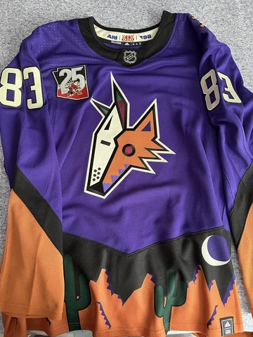 Authentic Arizona Coyotes Conor Garland 1.0 Reverse Retro Jersey Size 52 - 25 yr Cover