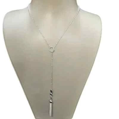 Collar LC Lauren Conrad Plateado Y con Borla Nuevo con Etiquetas Foto 1 de 4