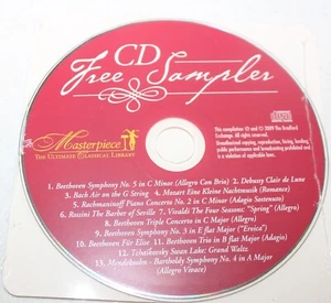 Masterpiece The Ultimate Classical Library CD Sampler (New) Beethoven, Bach - Picture 1 of 1