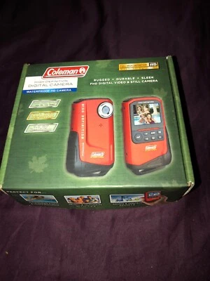 Cámara de video digital Coleman Xtreme CWV9HD impermeable HD azul con estuche como nueva Foto 1 de 4