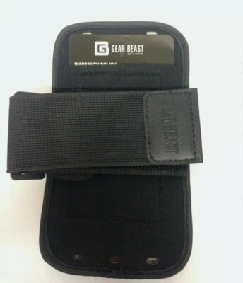GEAR BEAST PREMIUM PLUS ARMBAND ABPP-TWN-BLK BLACK cell phone runner holder. 12" - Image 1 of 4