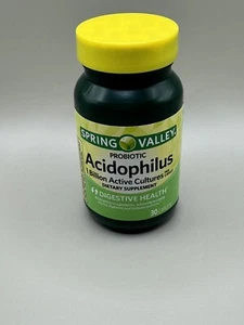NEW! 30CT- 5MG SPRING VALLEY ACIDOPHILUS PROBIOTIC CAPLETS - Picture 1 of 4