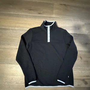 Jones New York Sweater  Blue Medium 1/4 Zip Mock Neck Sweatshirt Work Once! - Bild 1 von 11