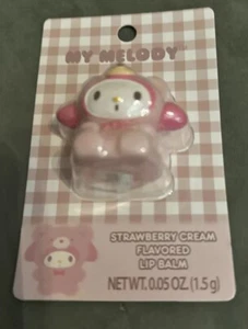 Sanrio My Melody Latte Bear Strawberry Cream Flavored Lip Balm .05oz. New Pack - Picture 1 of 6