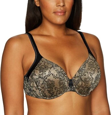 Playtex Bra Love Smooth T-Shirt Black/Nude Lace Pr 4848 Sz.38,40,42,44C/D/DD/DDD - Image 1 of 4