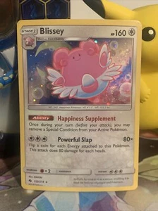 Pokémon TCG Blissey Sun & Moon - Lost Thunder 153/214 Reverse Holo Holo Rare (73 - Picture 1 of 3