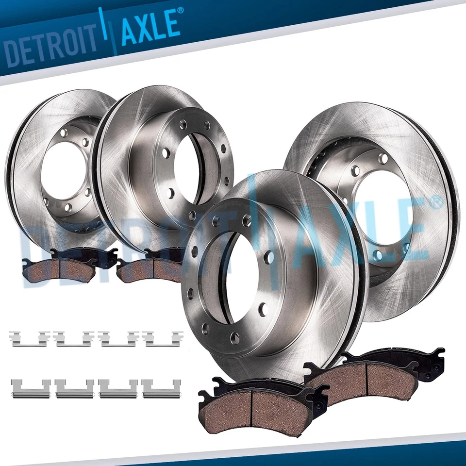 8pc Front Rear Brake Rotors Brake Pads for Chevy GMC Express Savana 2500 3500 - Image 1 of 4