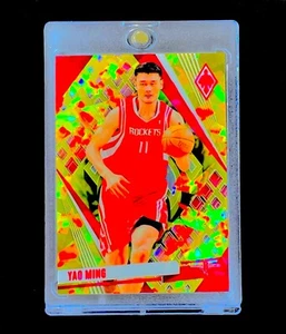 YAO MING GOLD SAPPHIRE REFRACTOR HOLO PRIZM Non Auto - ROCKETS - Picture 1 of 5
