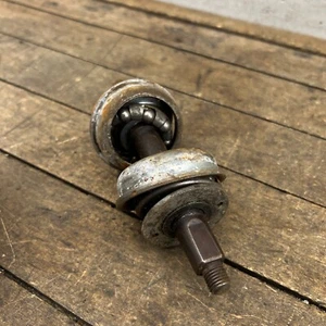 Old School BMX Bottom Bracket 80s 70s Square Taper 3pc 3 Piece Parts OG - Picture 1 of 10