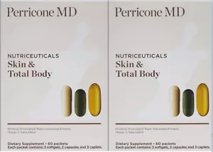 Perricone MD Skin & Total Body Dietary Supplements 2 Boxes, 60 packets each box - Picture 1 of 7