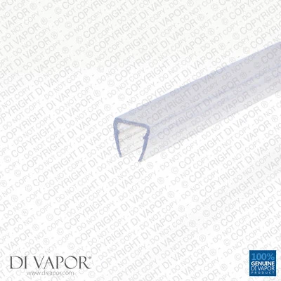 Di Vapor (R) Shower Enclosure Seal Threshold Gasket | 4-6mm/8mm/10mm Glass | 6