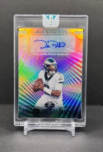 2020 Illusions Jalen Hurts BLUE Rookie Endorsements AUTO 33/75 #RE7 Eagles🔥 - Picture 1 of 3