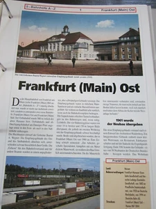 Bahnhof mit Gleisplan N Frankfurt Main Ost Hessen 4S - Bild 1 von 2