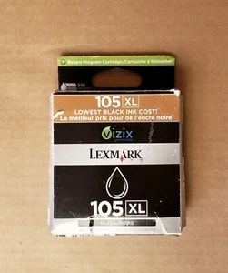 NEW Genuine Lexmark 105XL Black High Yield Ink Cartridge OEM - Picture 1 of 2
