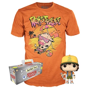 DUSTIN MIT ROASTBEEF EXKLUSIV FUNKO POP + T-SHIRT FREMDE THINGS #828 VORBESTELLUNG - Bild 1 von 2