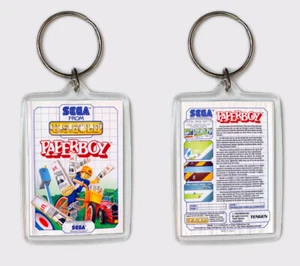 PAPERBOY SEGA MASTER SYSTEM LLAVERO KEYRING - Imagen 1 de 1