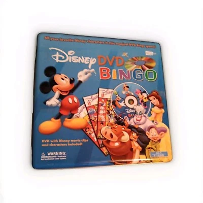 Disney DVD Bingo Ages 4+ 2-6 Players Family Game Night Fun Complete Pre-owned   - Image 1 of 3
