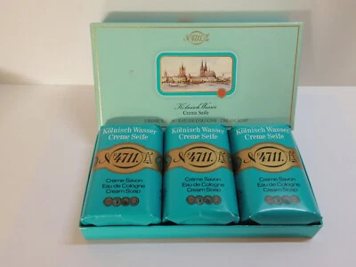Vintage - Echt Kölnisch Wasser - 3 x Creme Seife - orig. Verpackung, unbenutzt - Bild 1 von 4