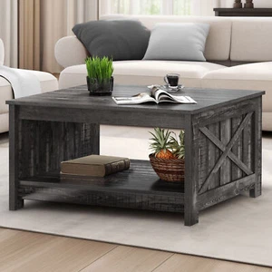 Square Coffee Table with Lift Top Hidden Storage Square Center Table Living Room - Picture 1 of 10