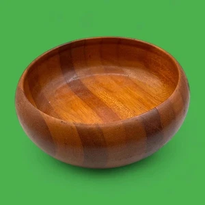 Vintage Laminated Wood Church Offering Tray – Teak Religious Bowl - Picture 1 of 9