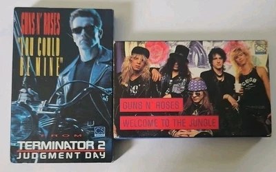 Guns N' Roses ‎Lot Of Two Cassette Singles Welcome To The Jungle Terminator 2 - Image 1 of 4