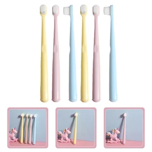 6 piezas Cepillo de dientes para niños Viaje Cepillos de dientes resistentes al desgaste Cepillo de dientes de viaje - Imagen 1 de 12