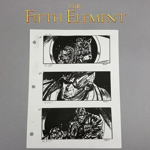 The Fifth Element - Production Used Storyboard, Leeloo Escape 56 28-30, COA - Picture 1 of 17