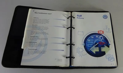Manual De Instrucciones + Carpeta De A Bordo VW Golf IV / 4 De 1997 - Imagen 1 de 4