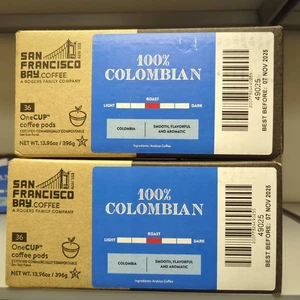 72 San Francisco Bay 7Nov25 OneCup Coffee Pods 100% Colombian For KEURIG K Cup - Picture 1 of 17