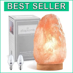 Large Authentic Himalayan Salt Lamp - Hand Carved Crystal with Dimmable Cord - Picture 1 of 8