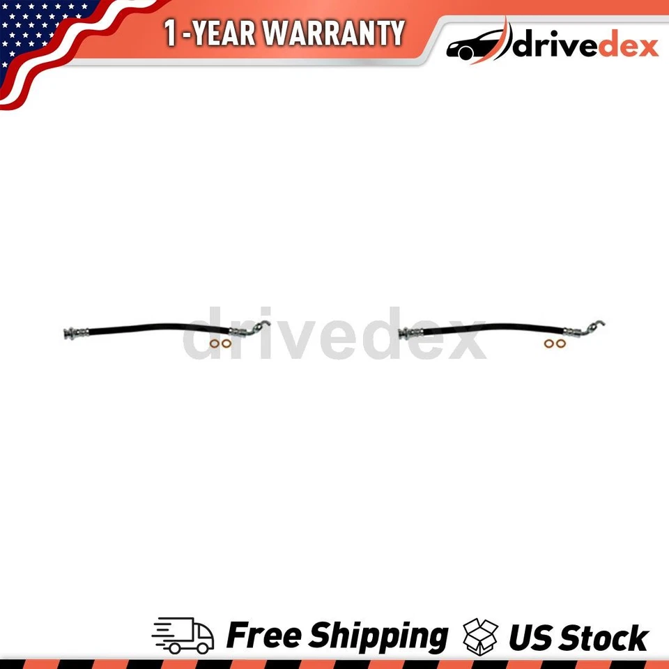 Pair Dorman - First Stop Brake Line Hose Fits 2014 2015 2016 2017 INFINITI QX60 - Image 1 of 4